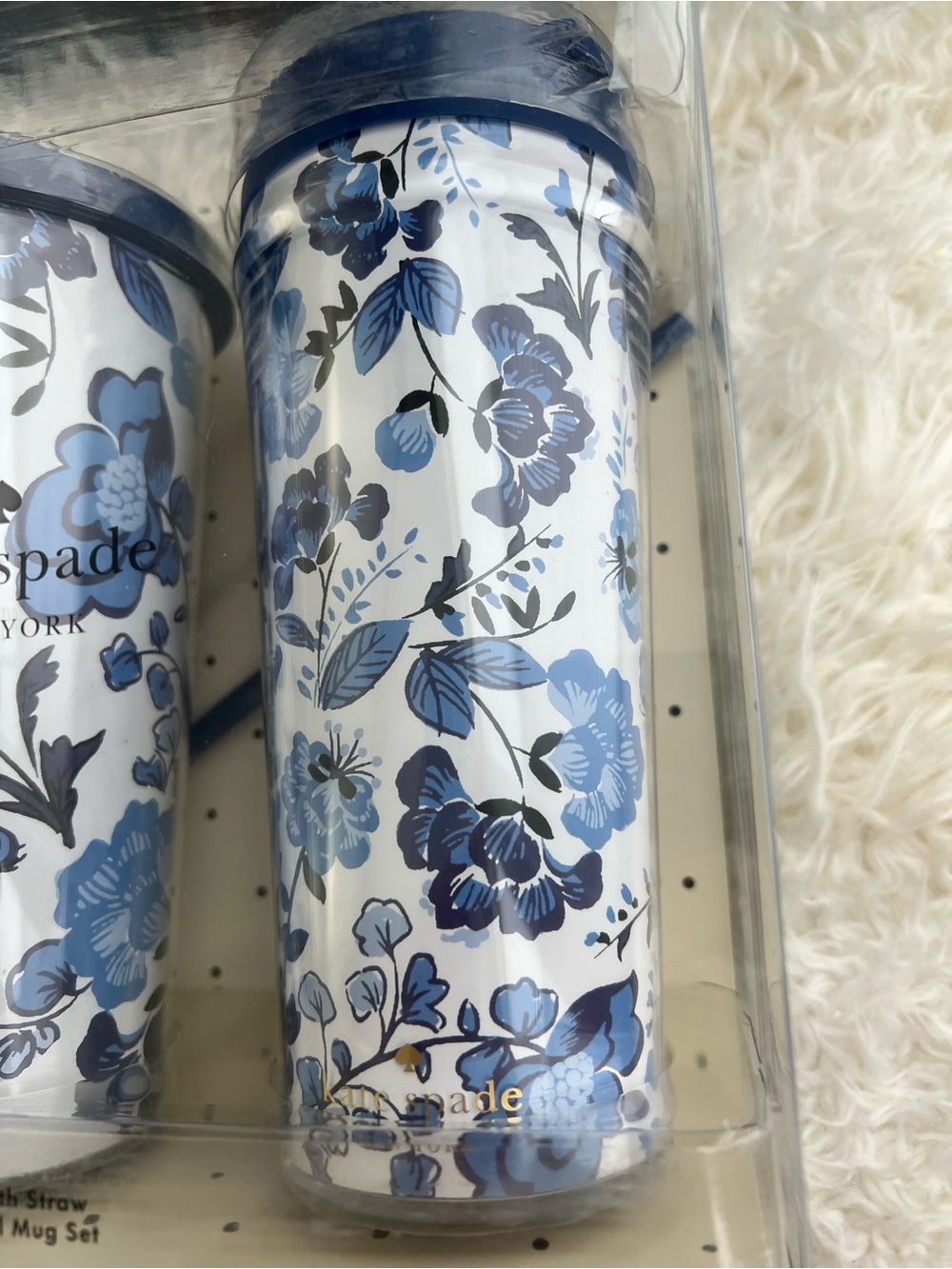kate spade New York Blue Floral Peacock Tumbler Set - Picture 2 of 6